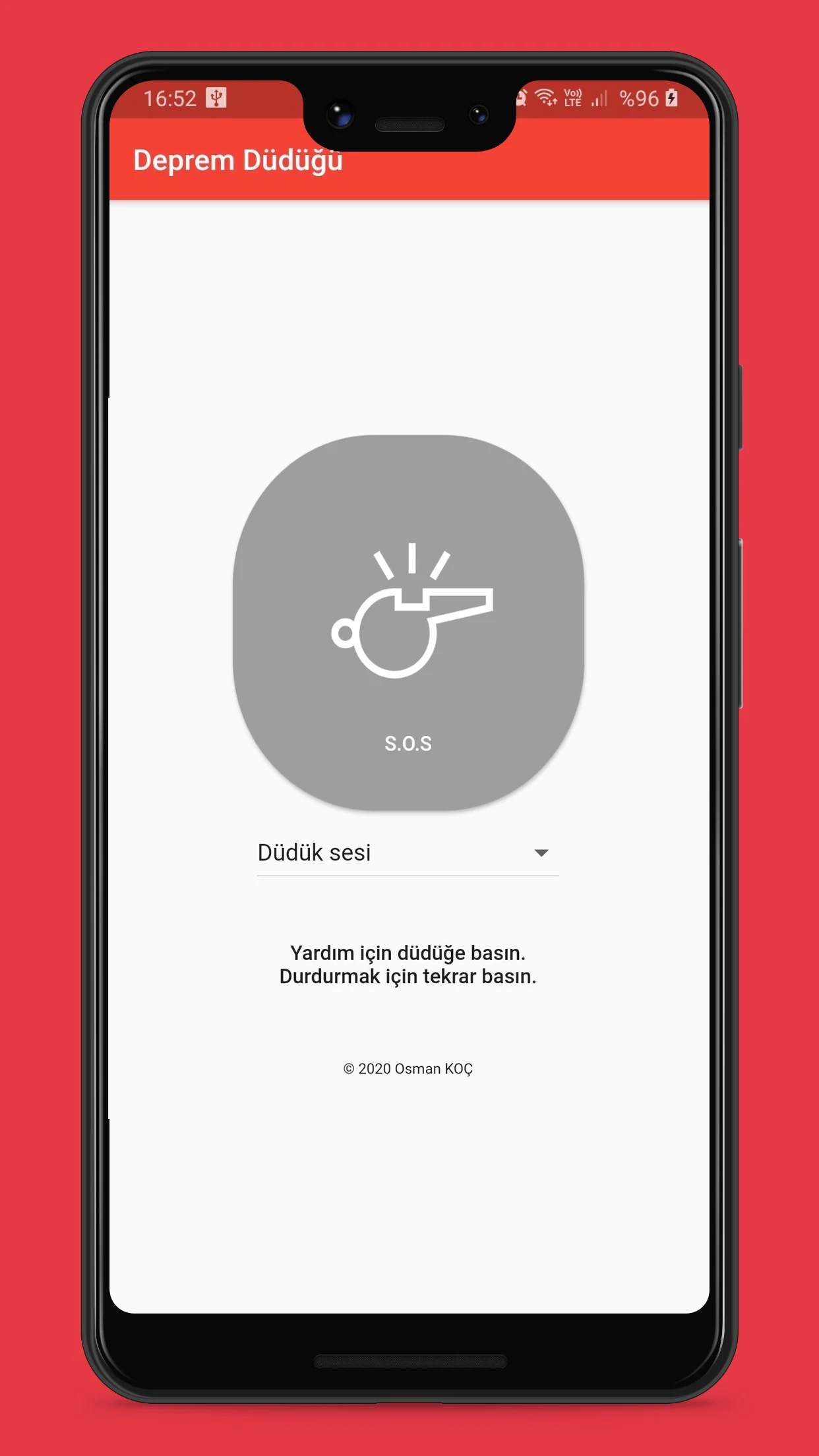 Earthquake Whistle (SOS) Screenshot2