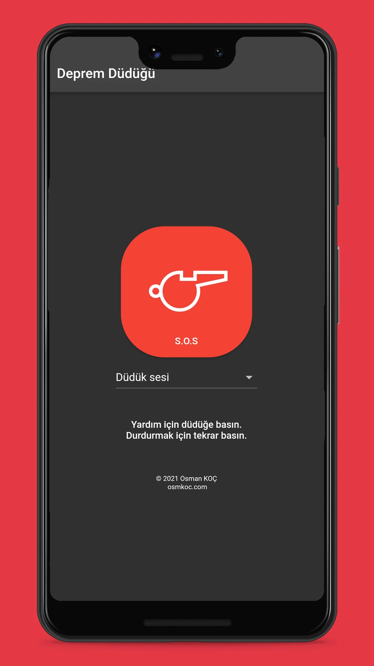 Earthquake Whistle (SOS) Screenshot4