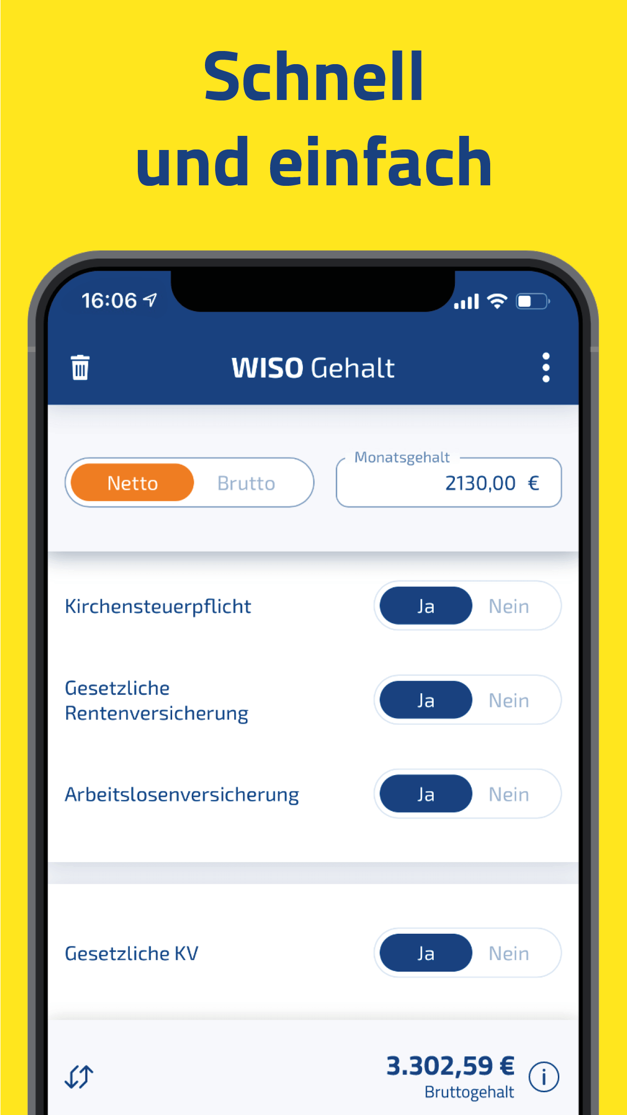 WISO Gehalt – Brutto Netto Screenshot3