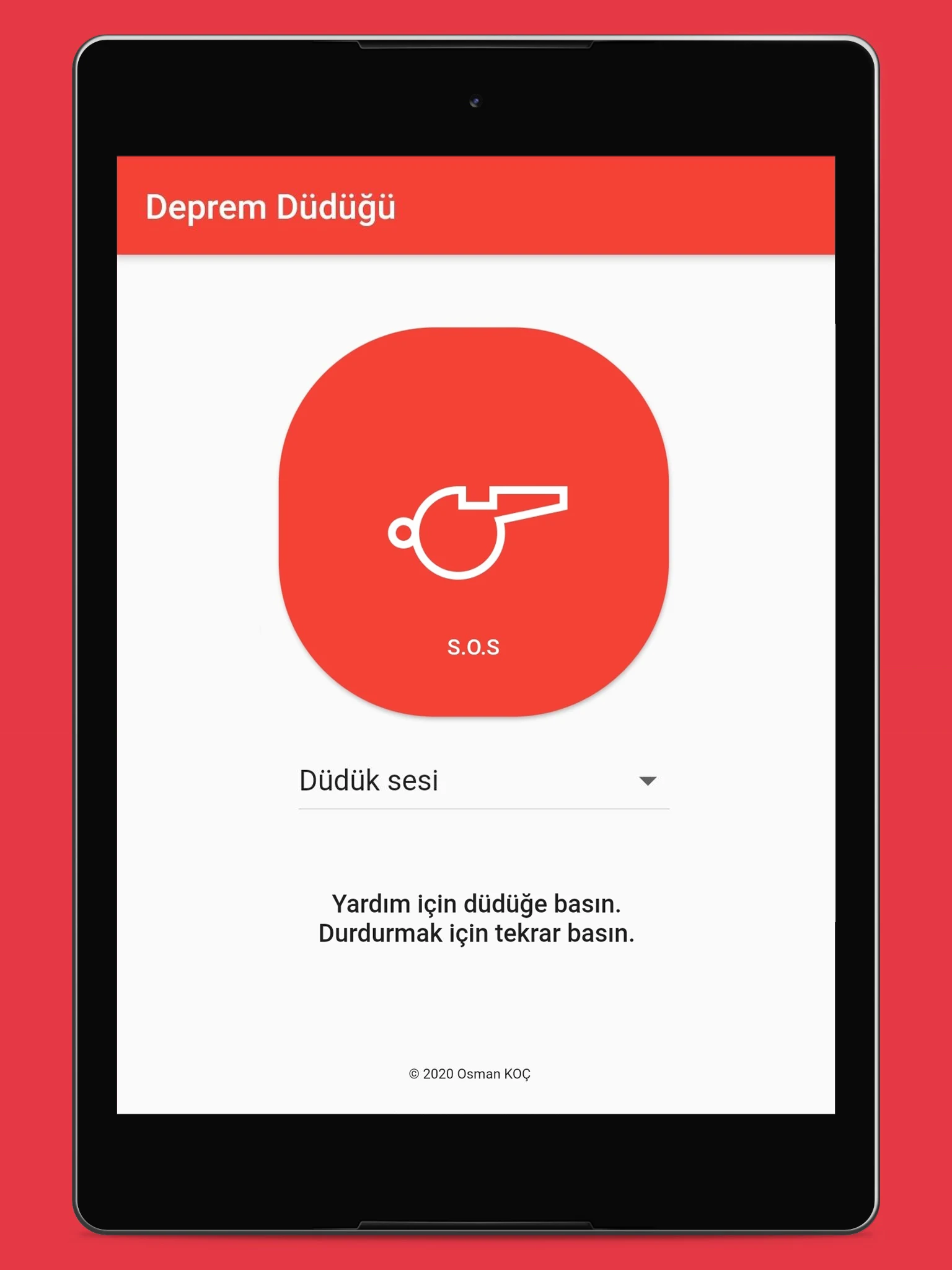 Earthquake Whistle (SOS) Screenshot10