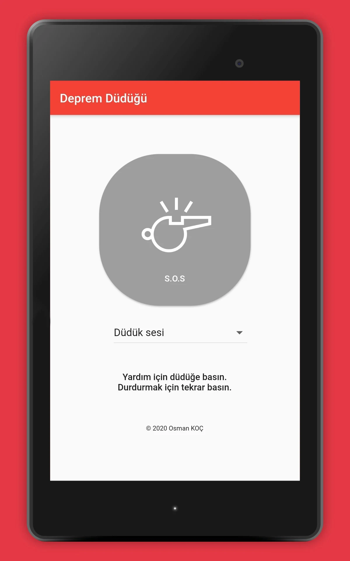 Earthquake Whistle (SOS) Screenshot8
