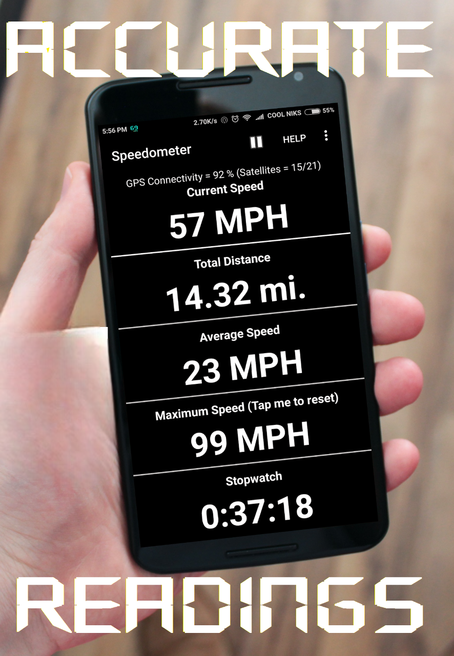 GPS Speedometer and Odometer Screenshot1