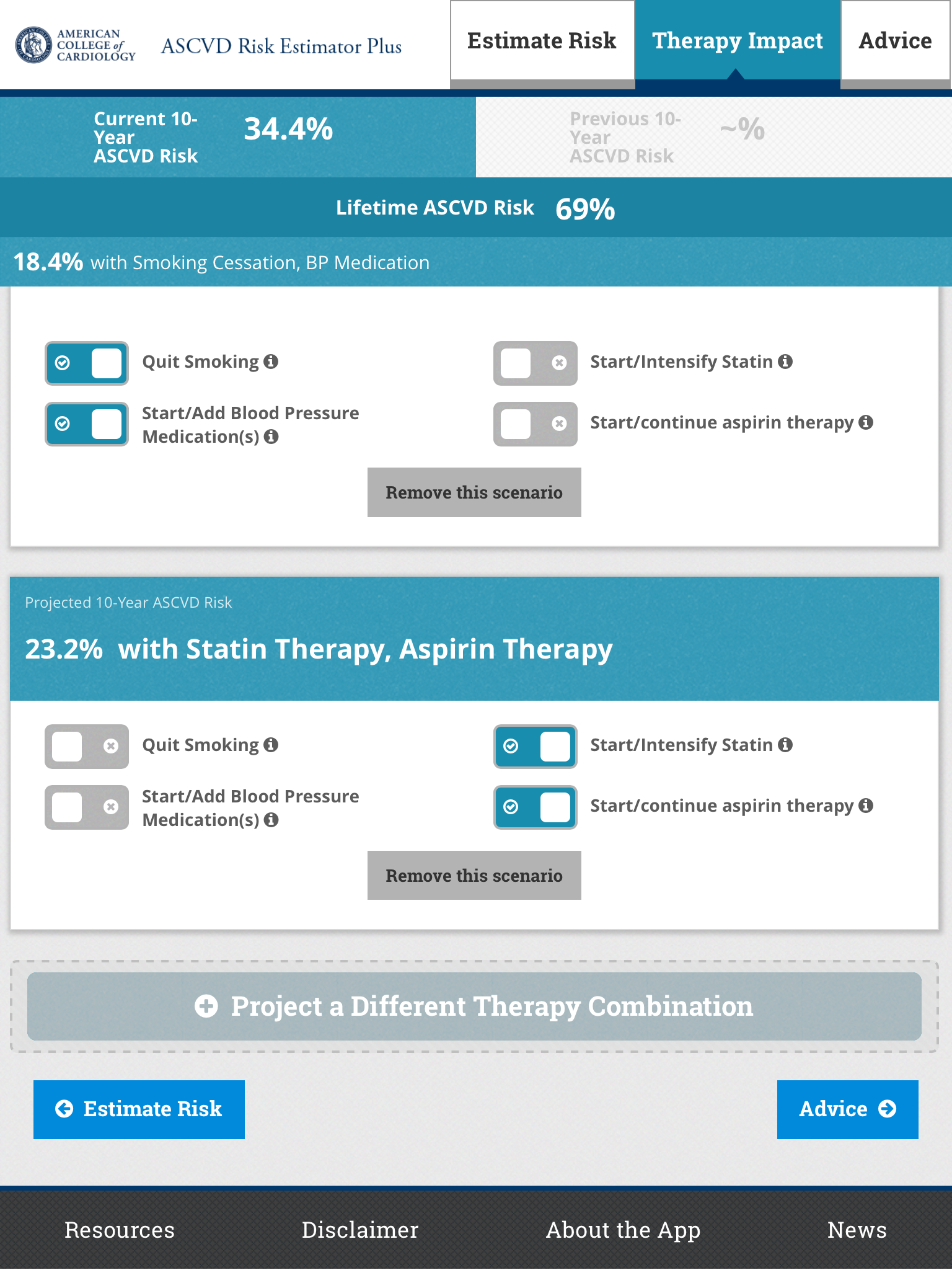 ASCVD Risk Estimator Plus Screenshot10