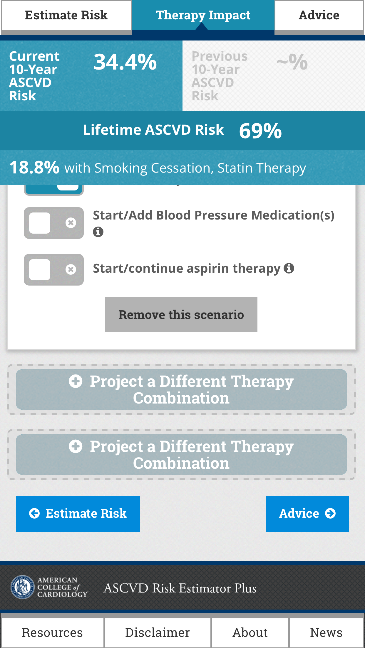ASCVD Risk Estimator Plus Screenshot5