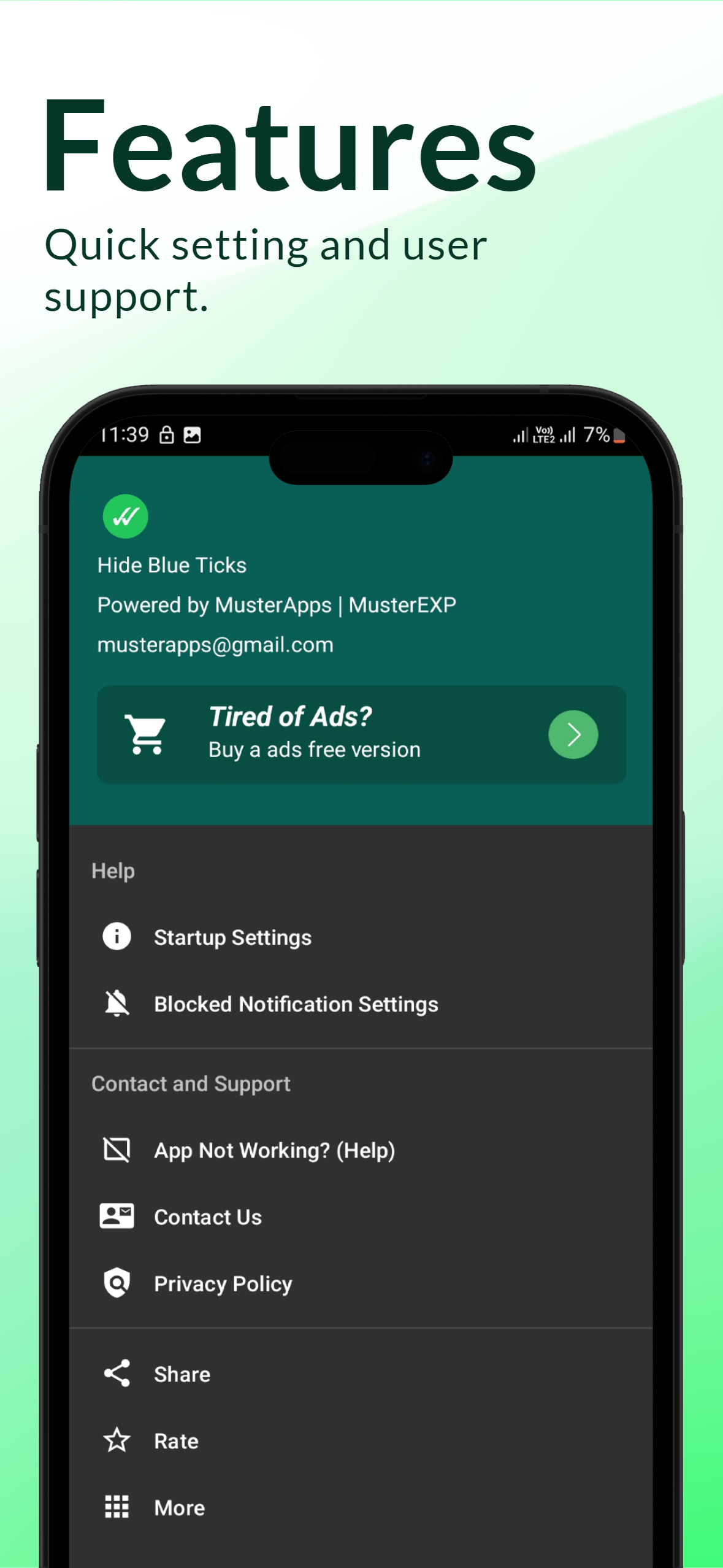 Hide Blue Ticks Screenshot3