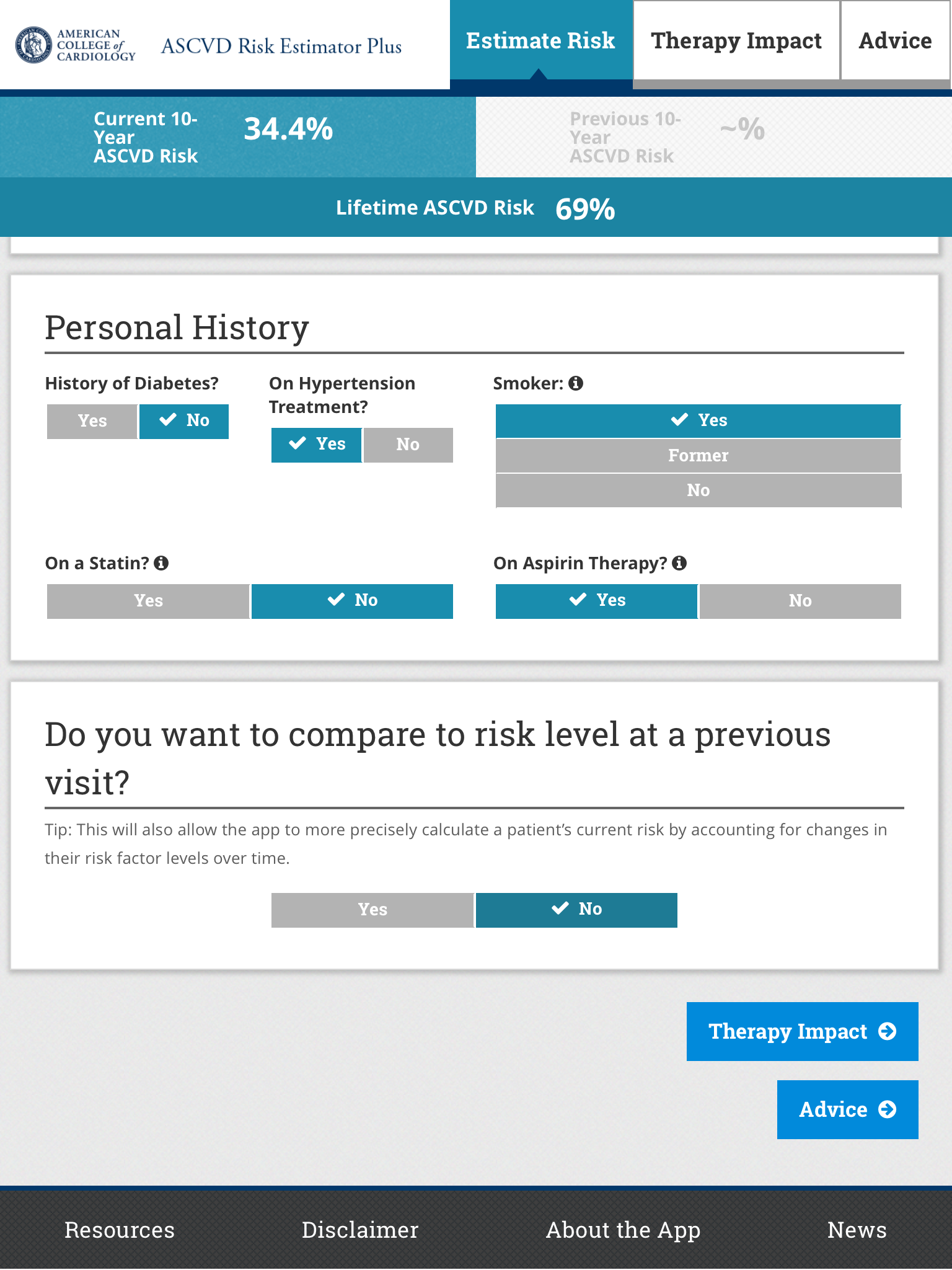 ASCVD Risk Estimator Plus Screenshot8