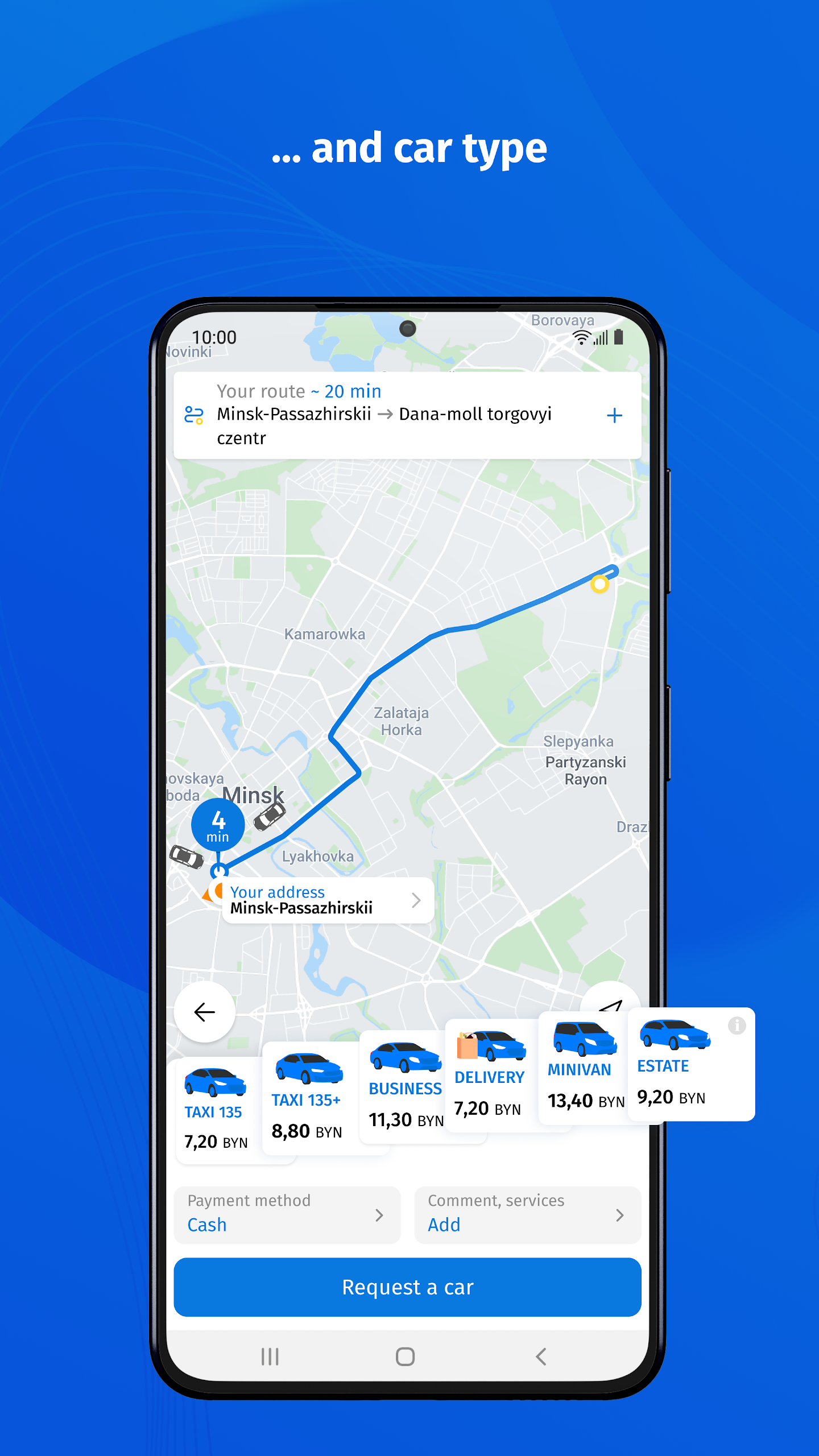 Taxi 135 Online taxi booking Screenshot4