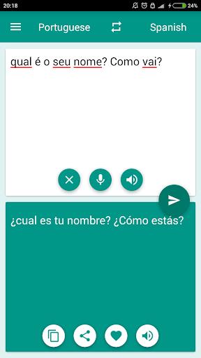 Portuguese-Spanish Translator Screenshot2
