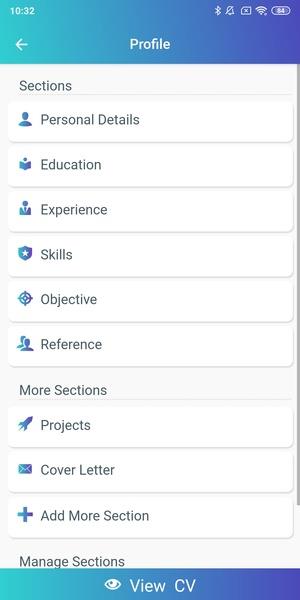 CV Maker app, Resume builder Screenshot2