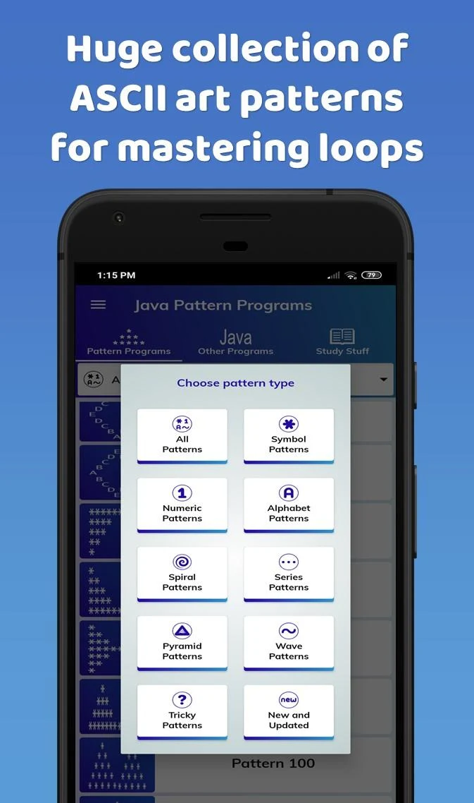 Pattern Programs for Java Screenshot2