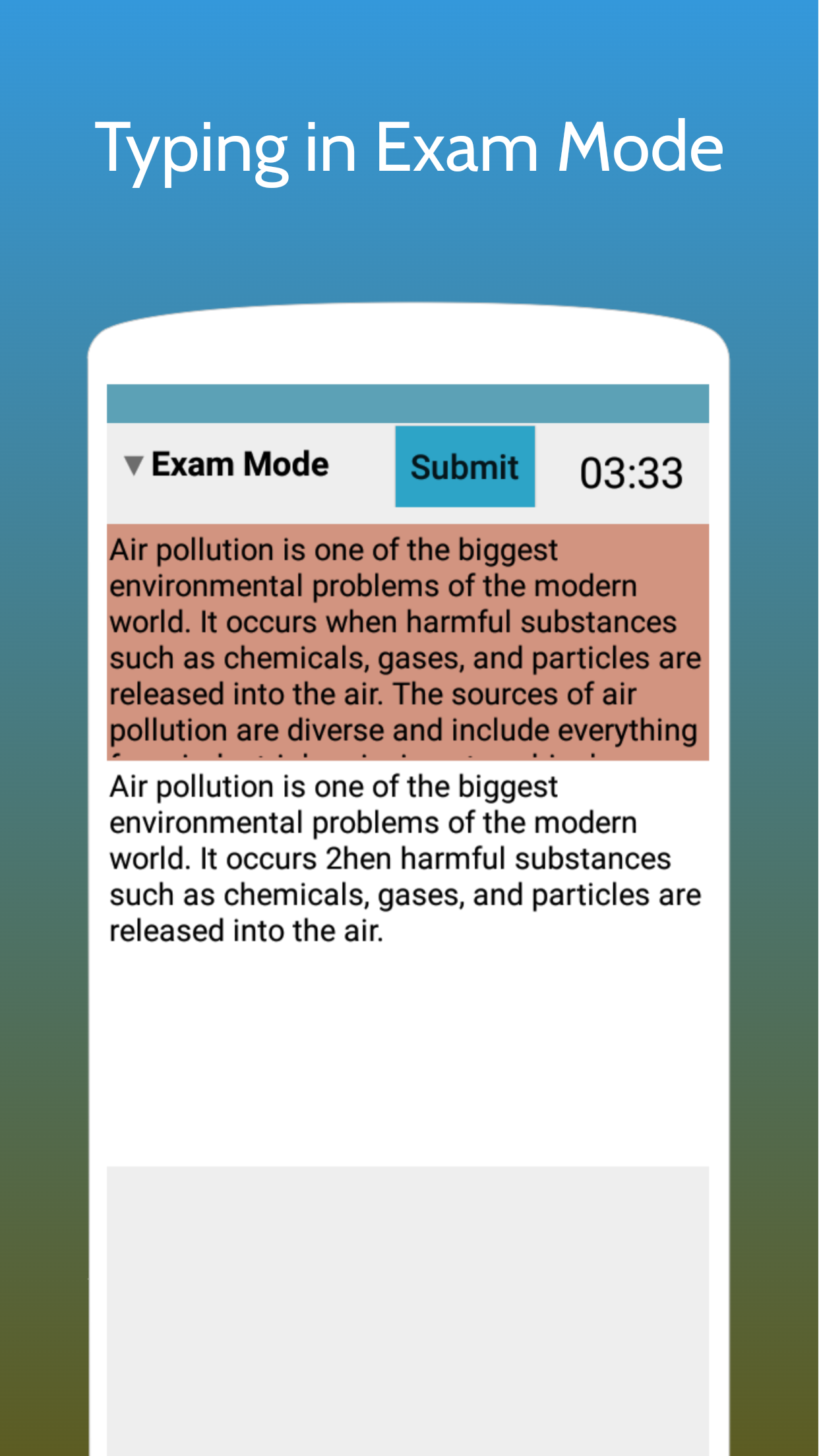 Typing Test App for Exams Screenshot3