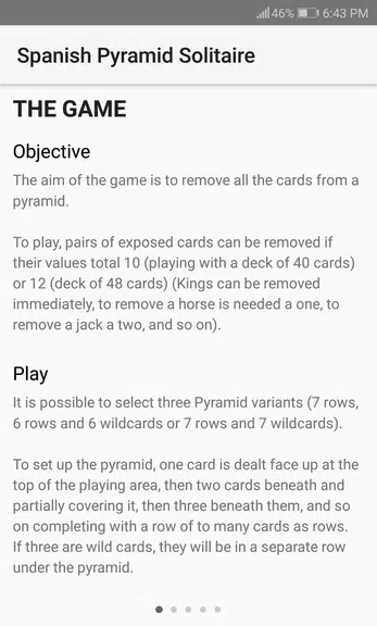Spanish Pyramid Solitaire Screenshot3