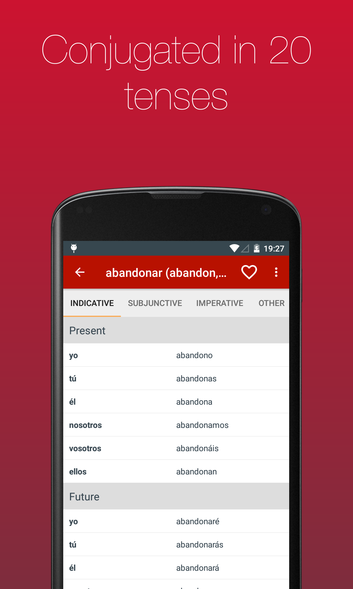 Spanish Verb Conjugator Screenshot3