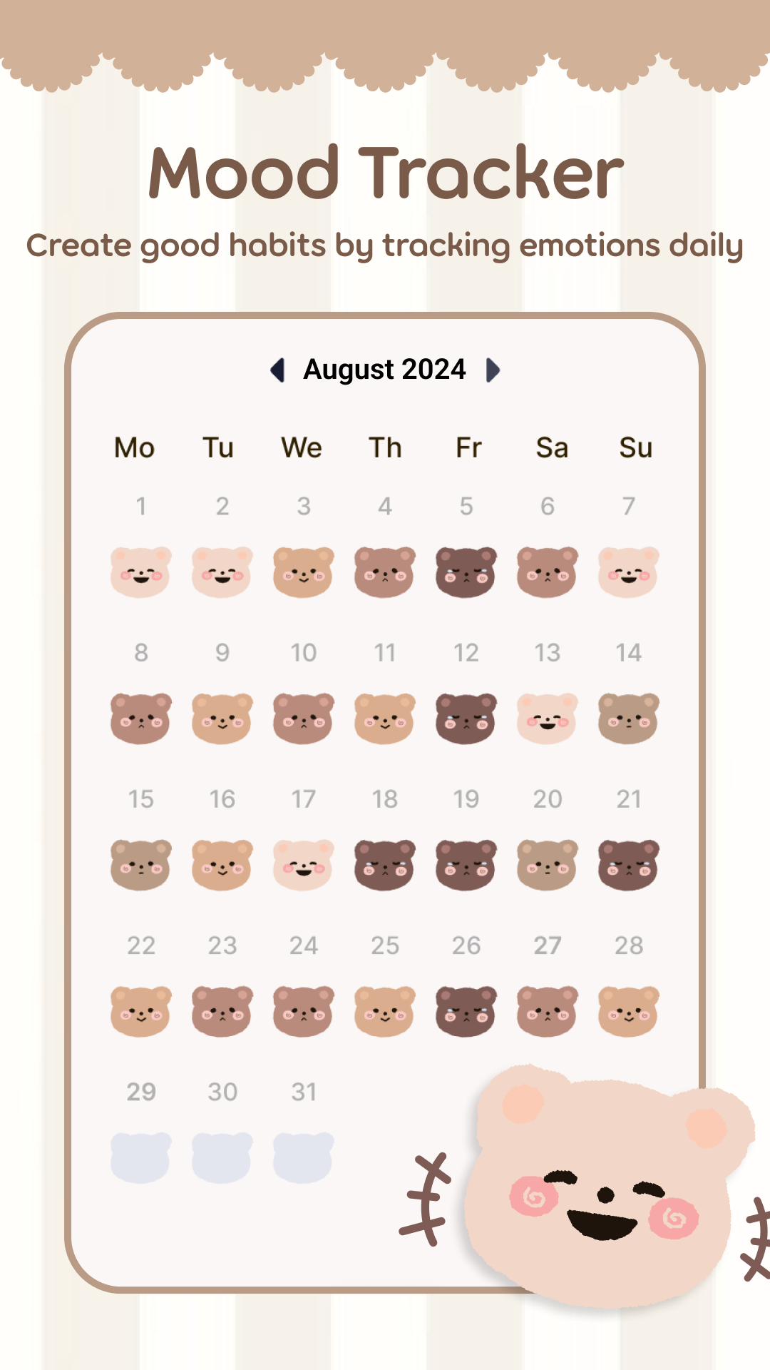 Daily Journal Mood Tracker Screenshot1
