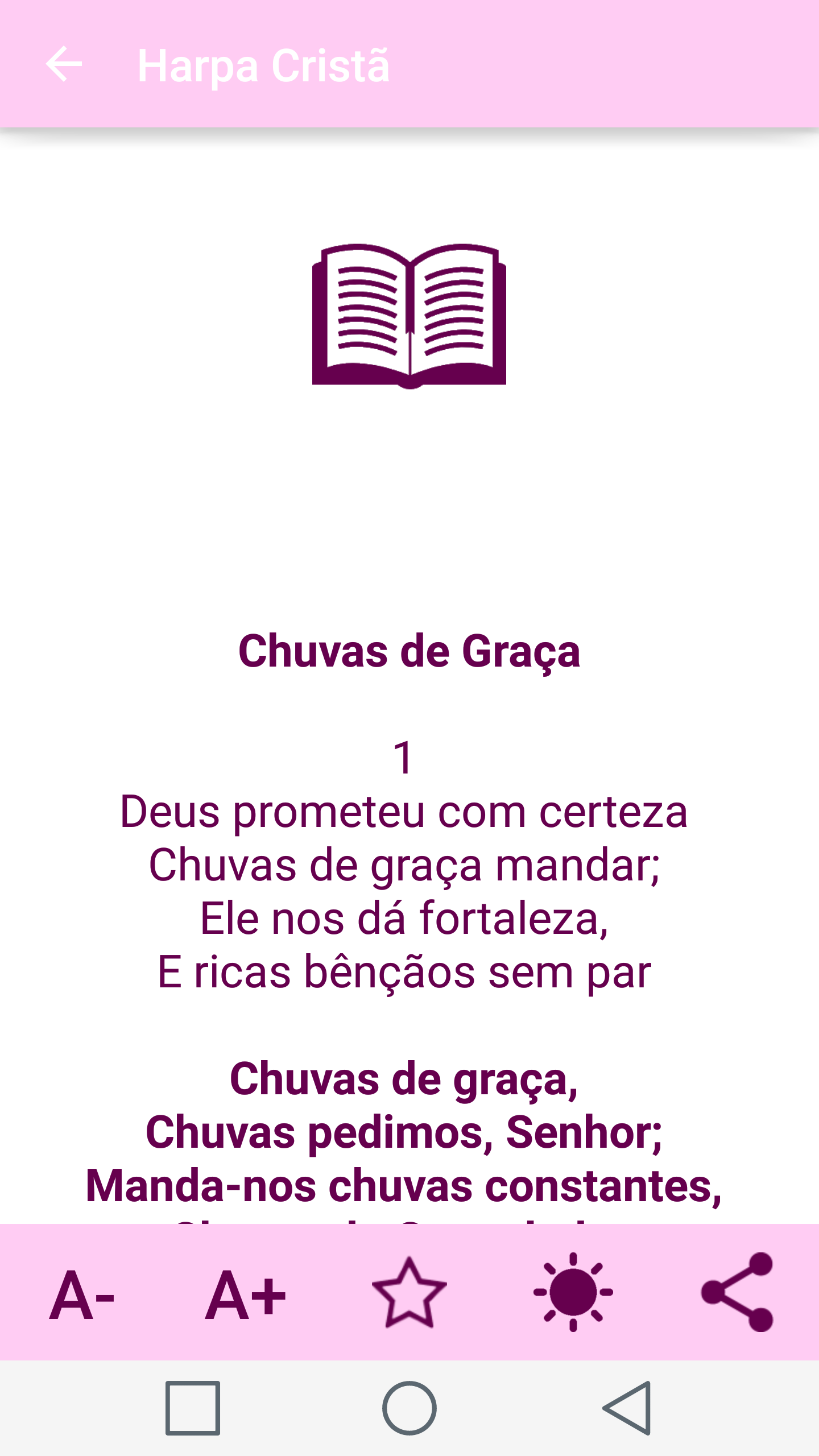 Harpa Cristã Feminina Screenshot3