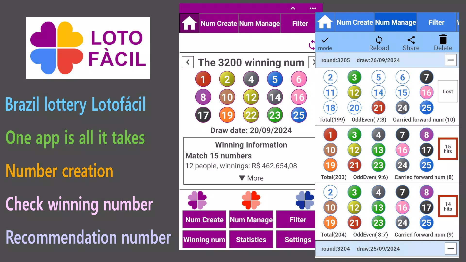 Lotofácil Screenshot1