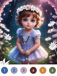Fairytale Color by number game Screenshot6