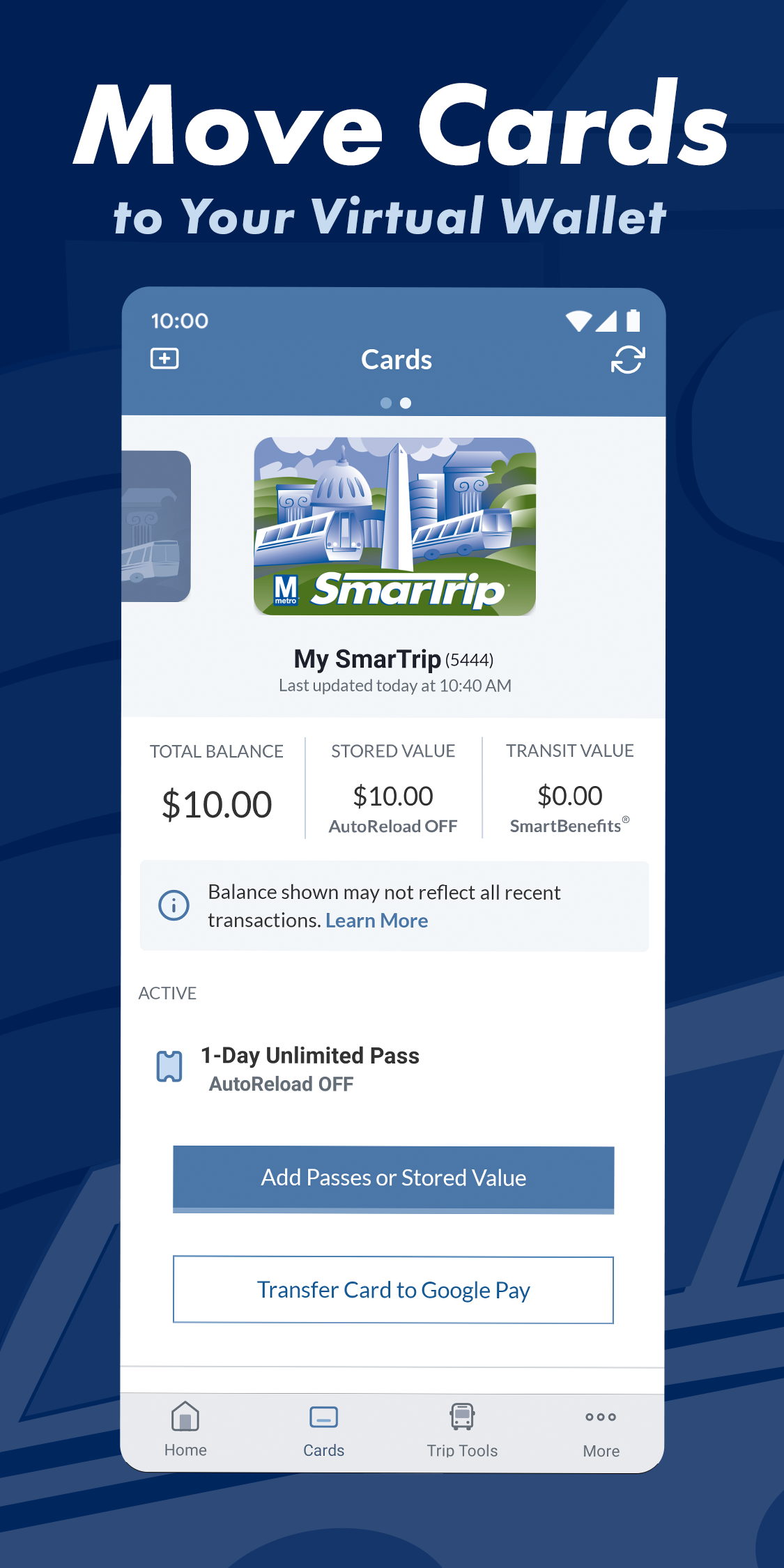 SmarTrip Screenshot2