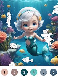 Fairytale Color by number game Screenshot15