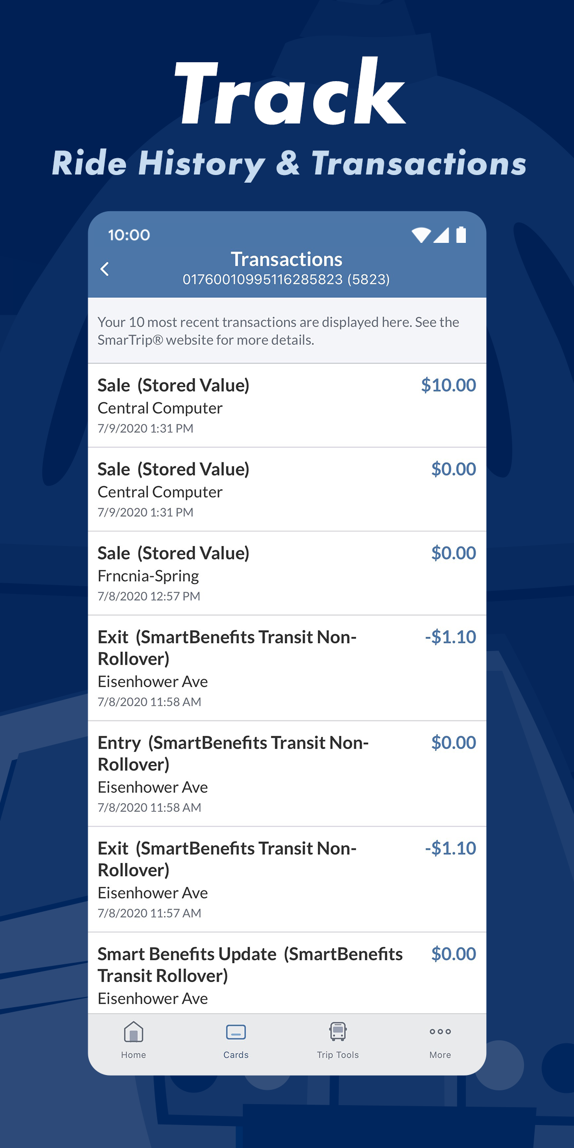 SmarTrip Screenshot5