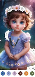 Fairytale Color by number game Screenshot1