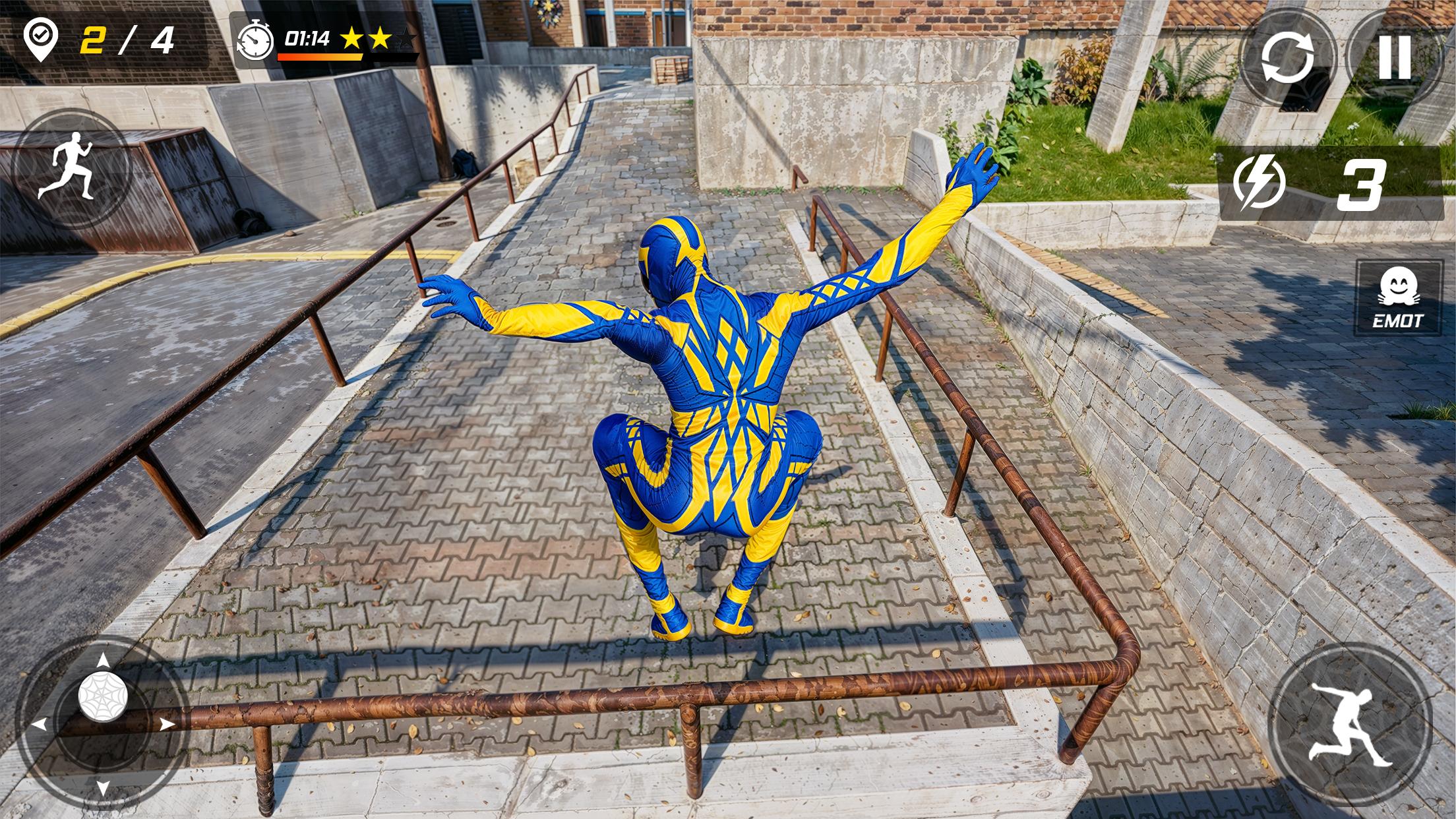 Spider Hero Go Up Parkour Game Screenshot4