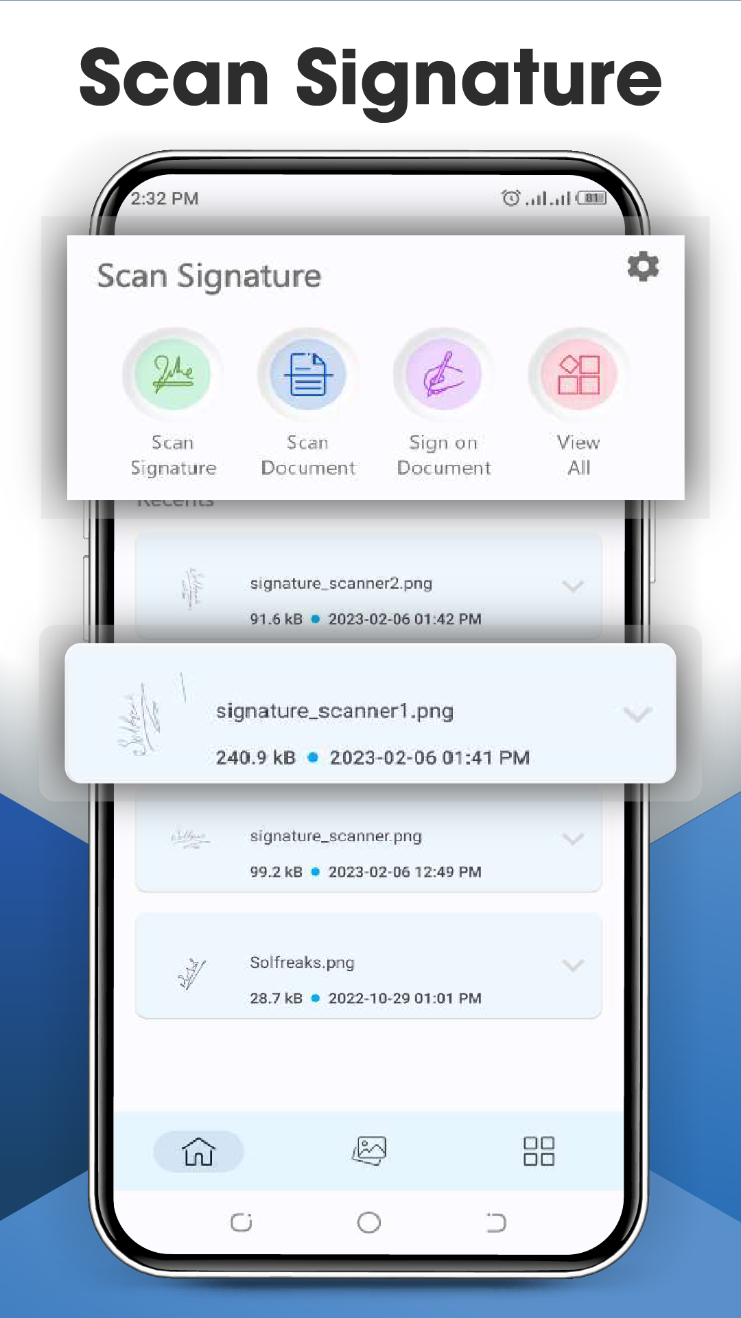 Signature Scanner,Digital Sign Screenshot3