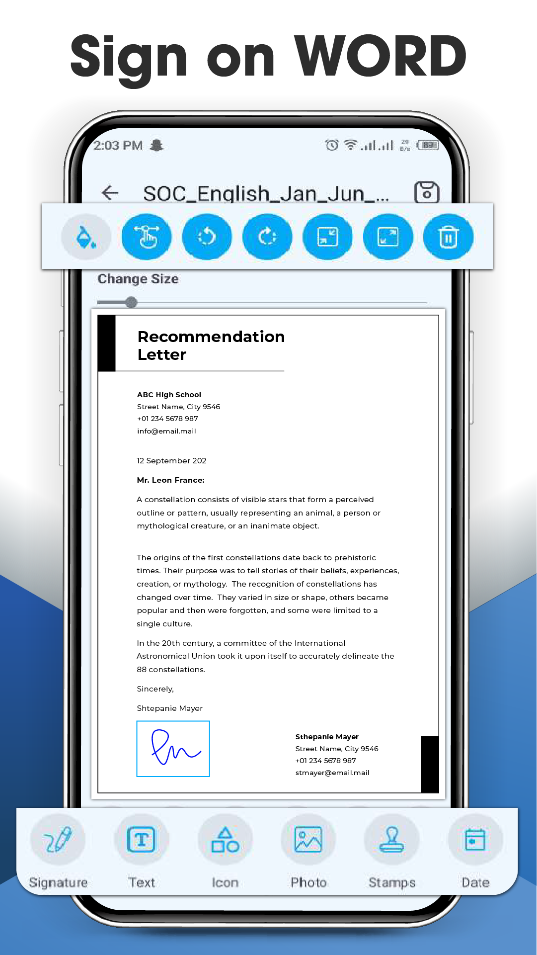 Signature Scanner,Digital Sign Screenshot7