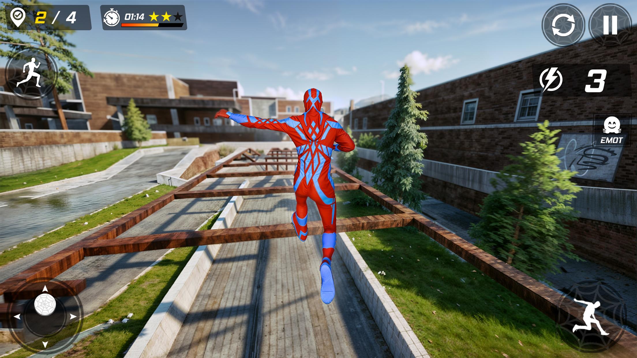 Spider Hero Go Up Parkour Game Screenshot5