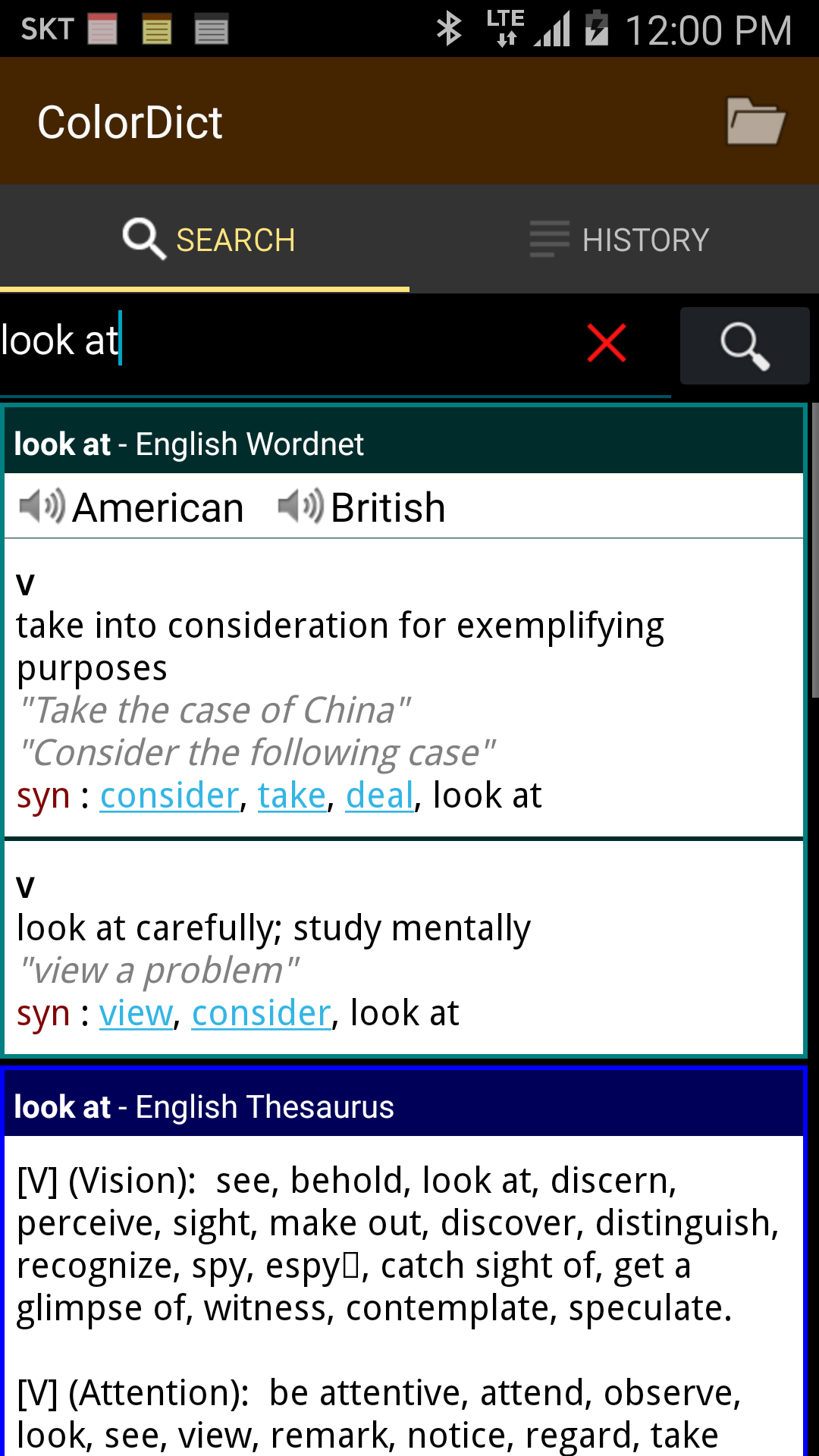 ColorDict Dictionary Screenshot2