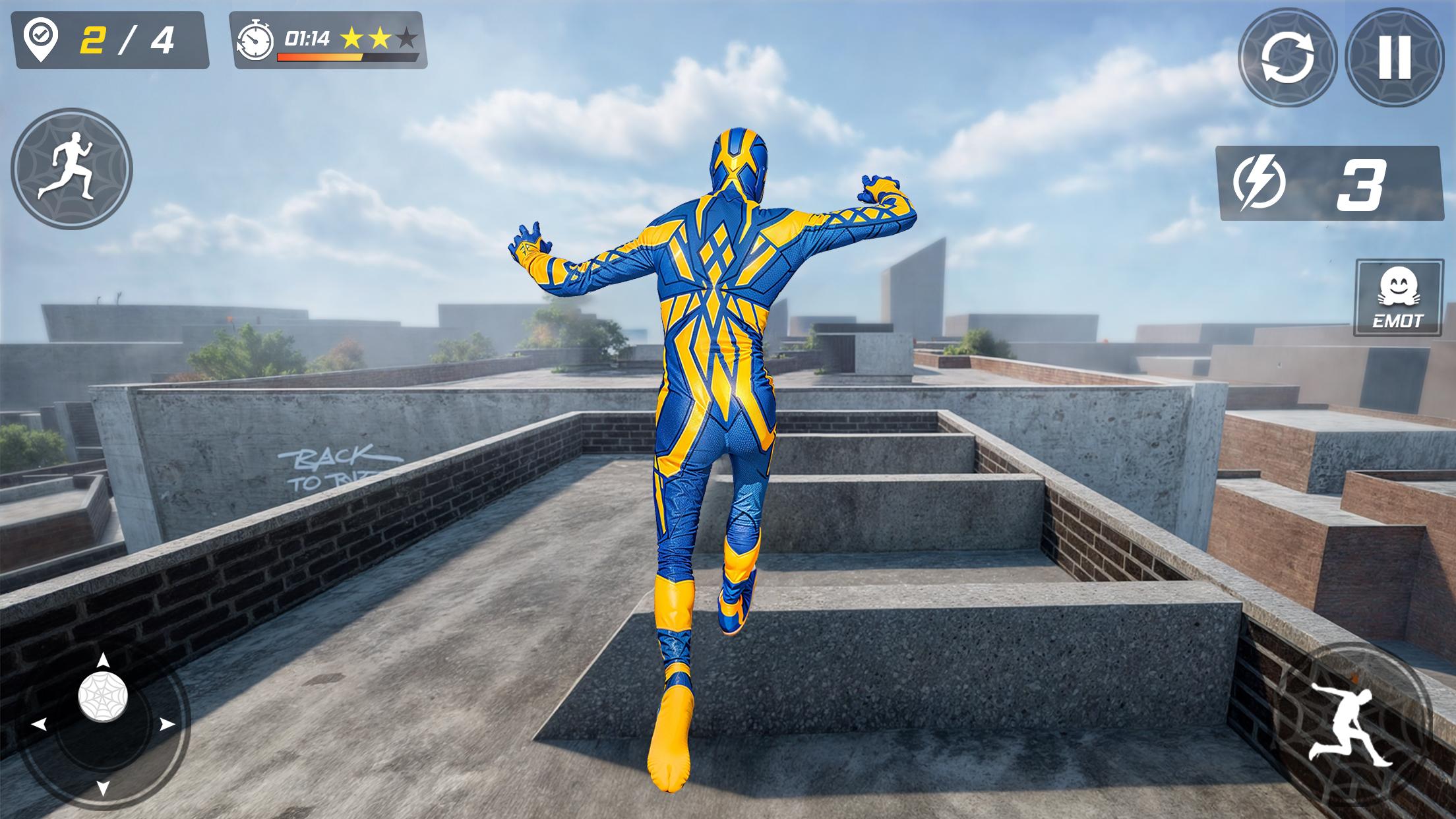 Spider Hero Go Up Parkour Game Screenshot1