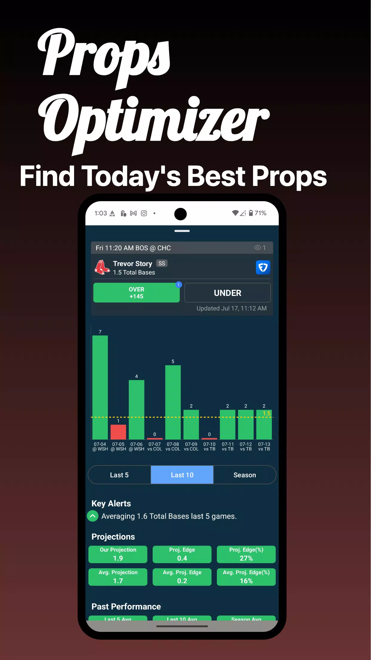 Props Optimizer - Player Props Screenshot1