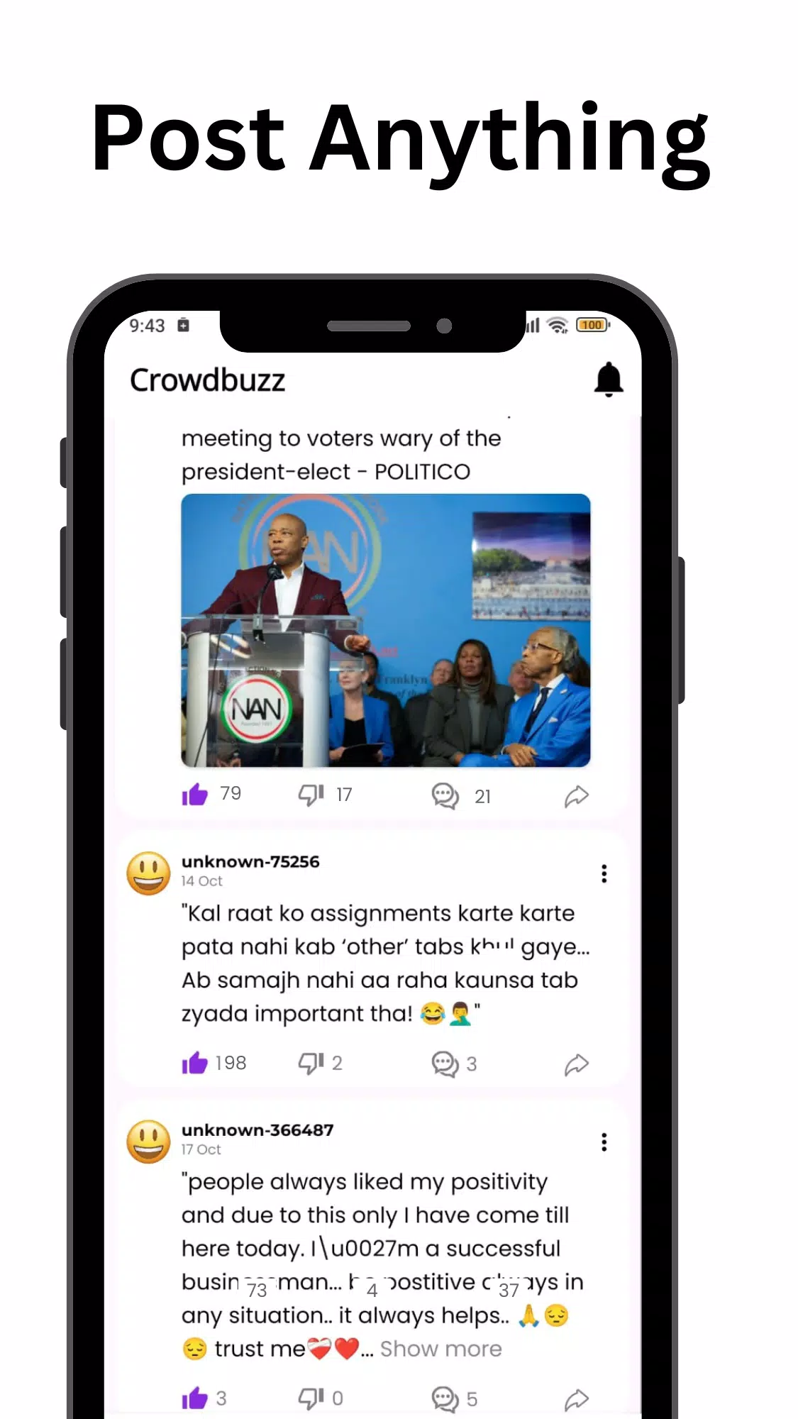 Crowdbuzz- anonymous & privacy Screenshot2