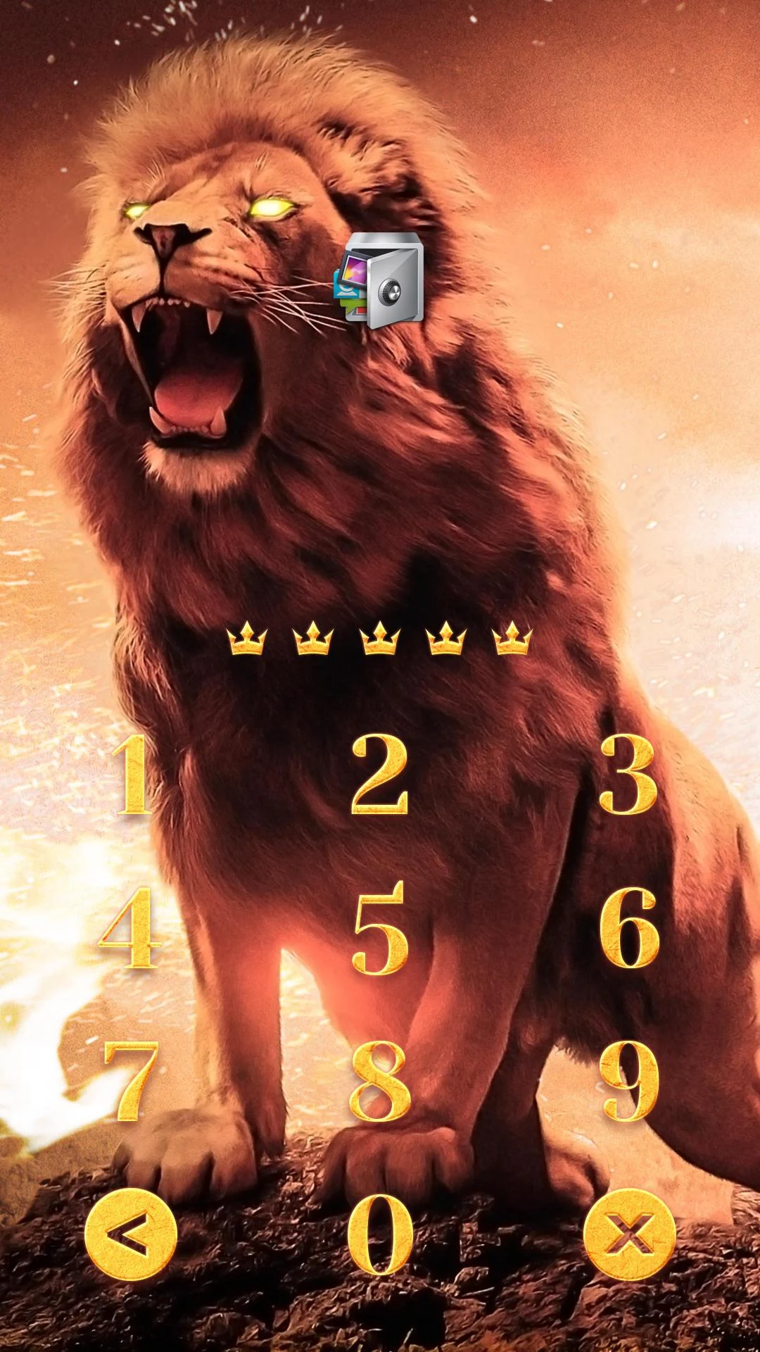 AppLock Live Theme Lion Screenshot2