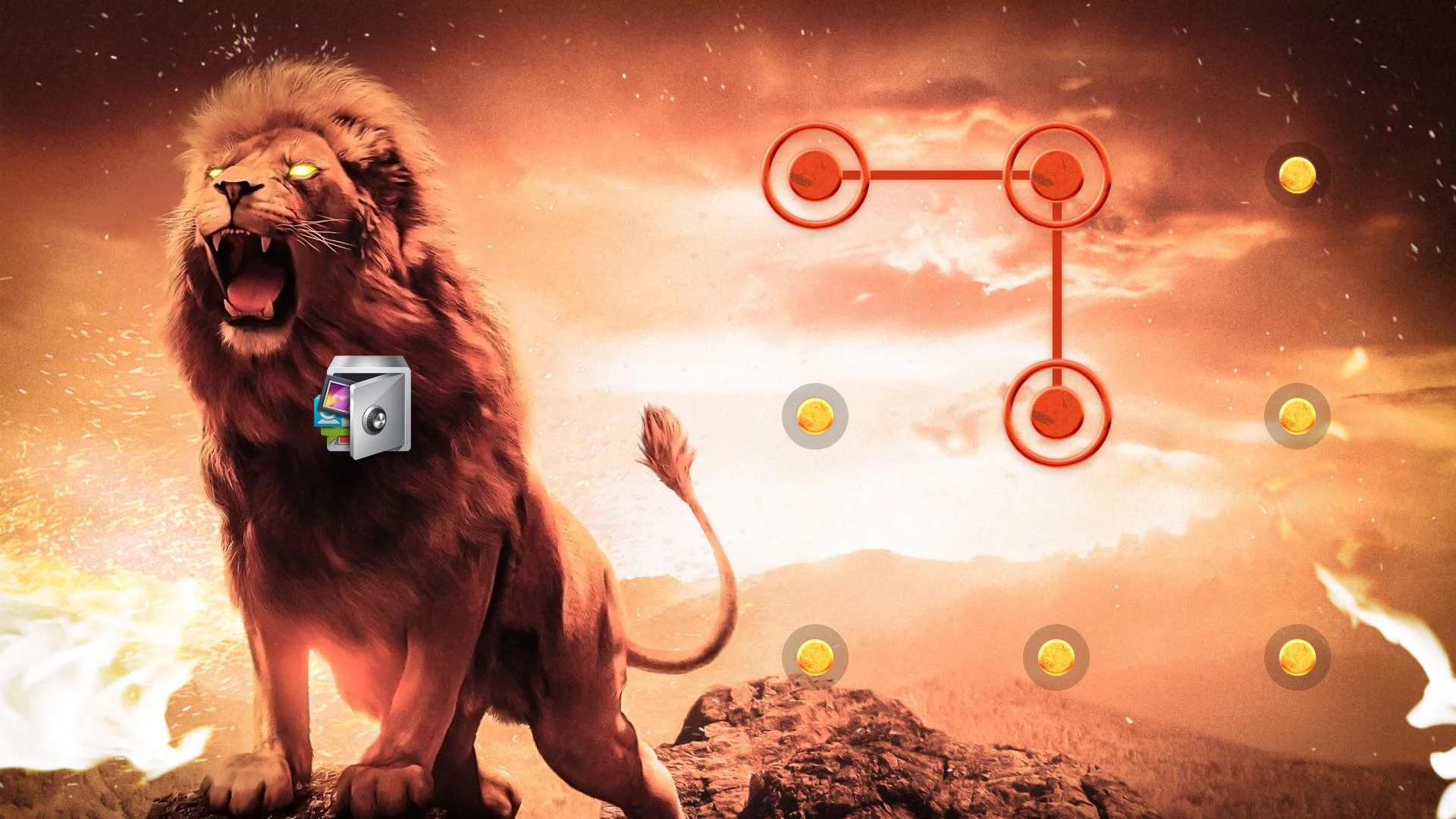 AppLock Live Theme Lion Screenshot4
