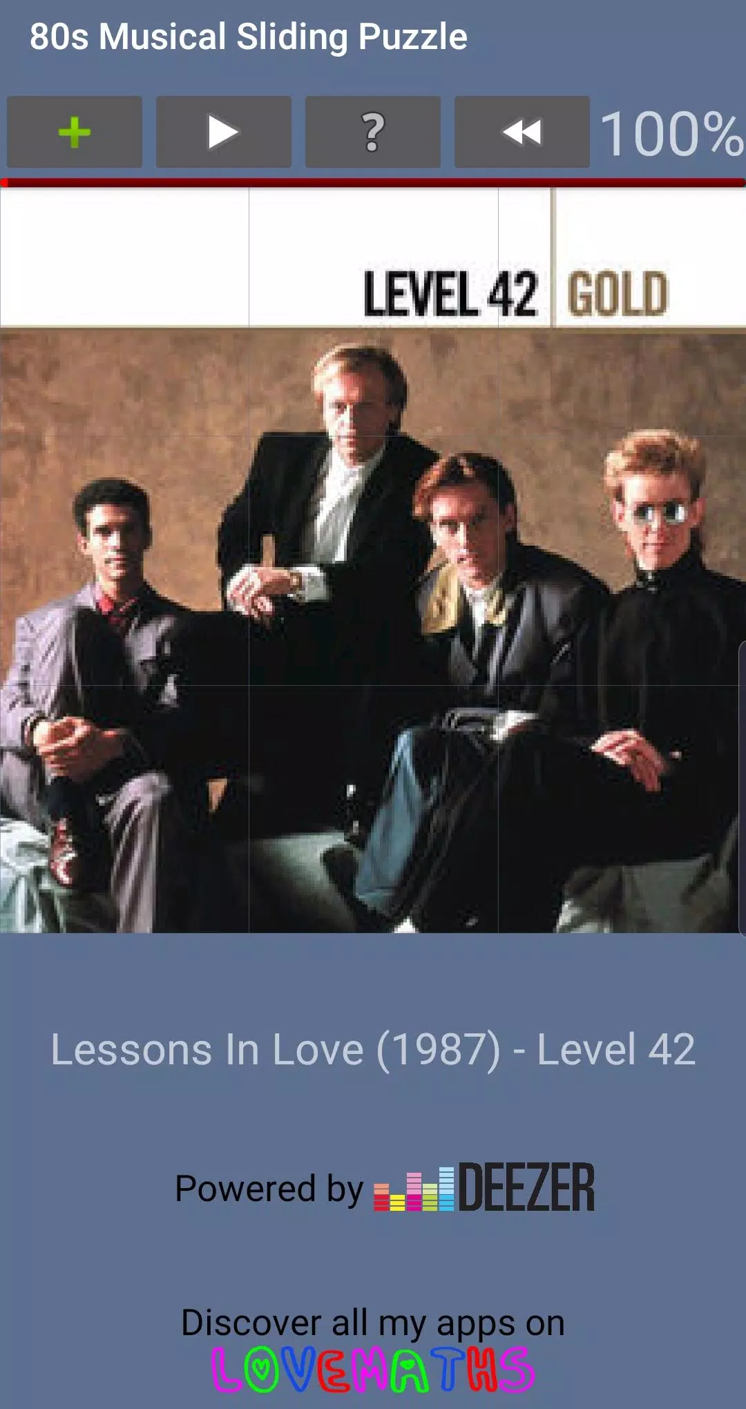 80s Musical Sliding Puzzle Screenshot5
