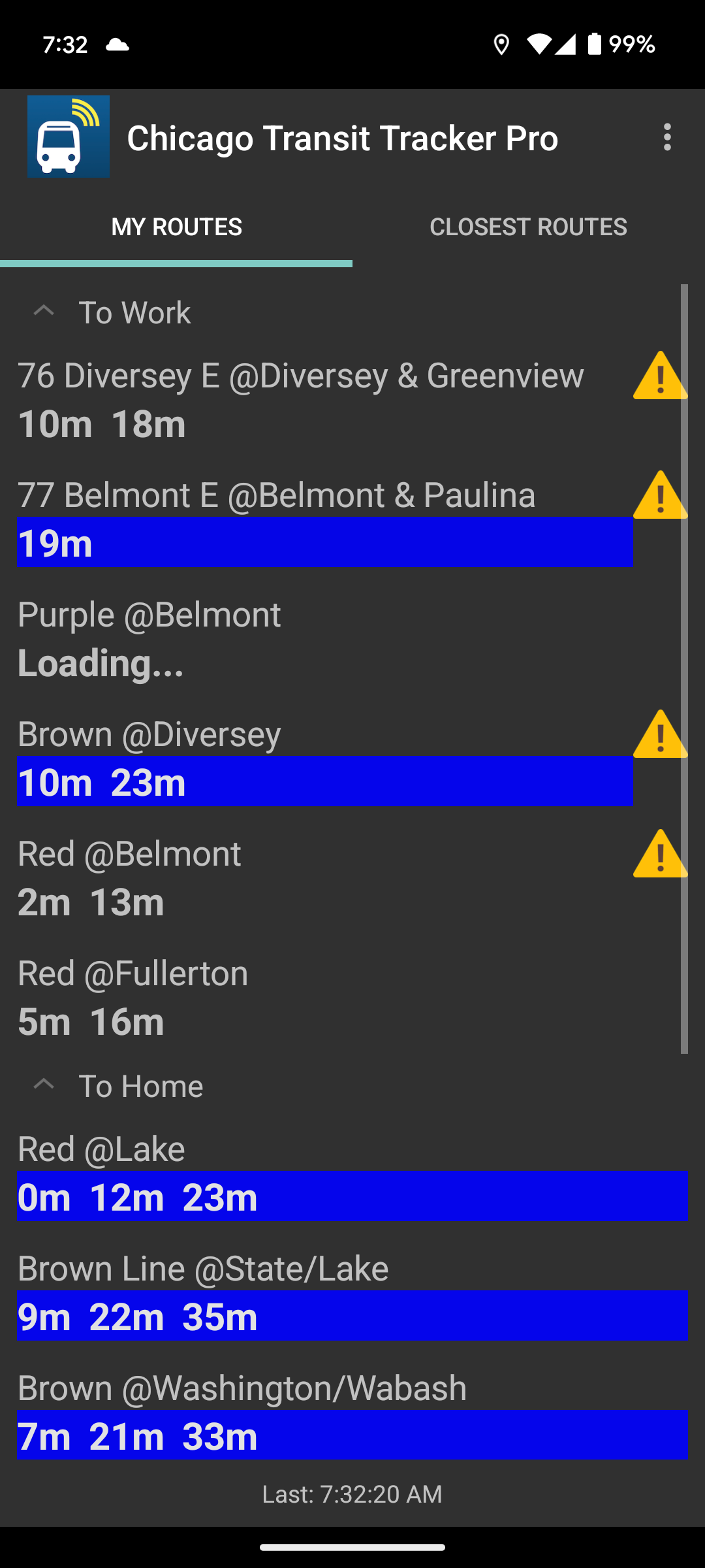 Chicago Transit Tracker Lite Screenshot1