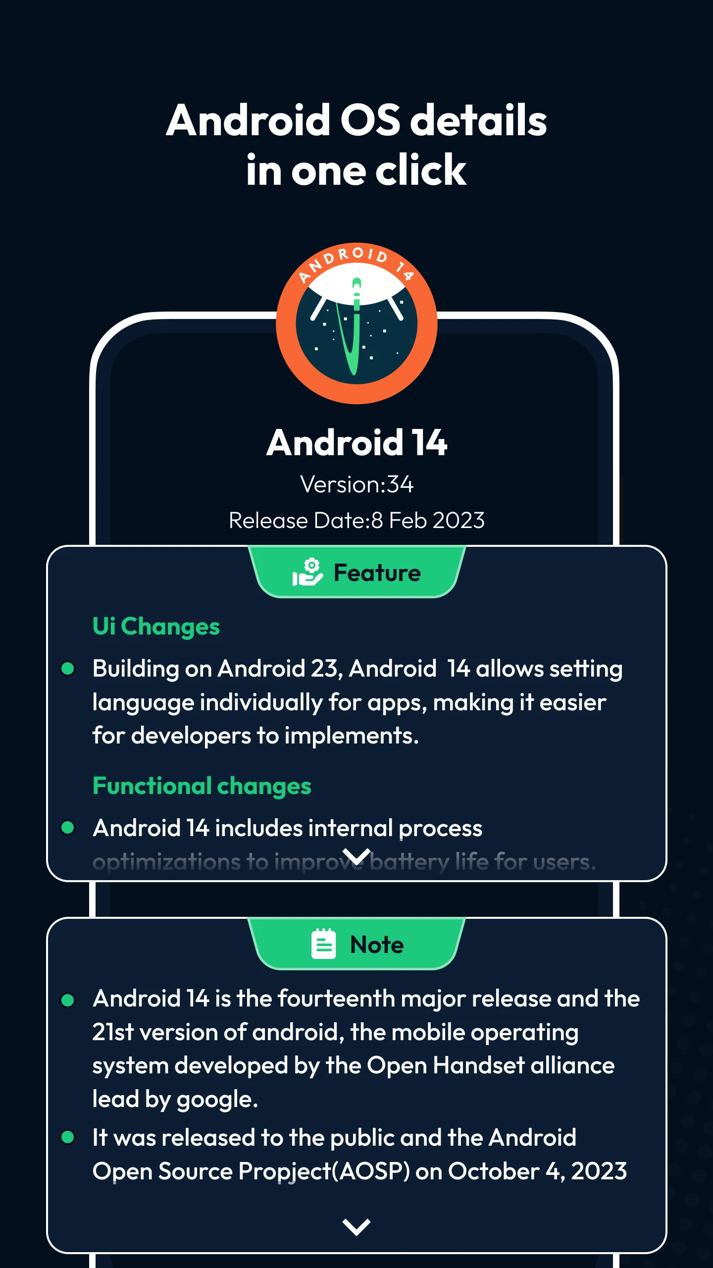 Android version update info Screenshot4
