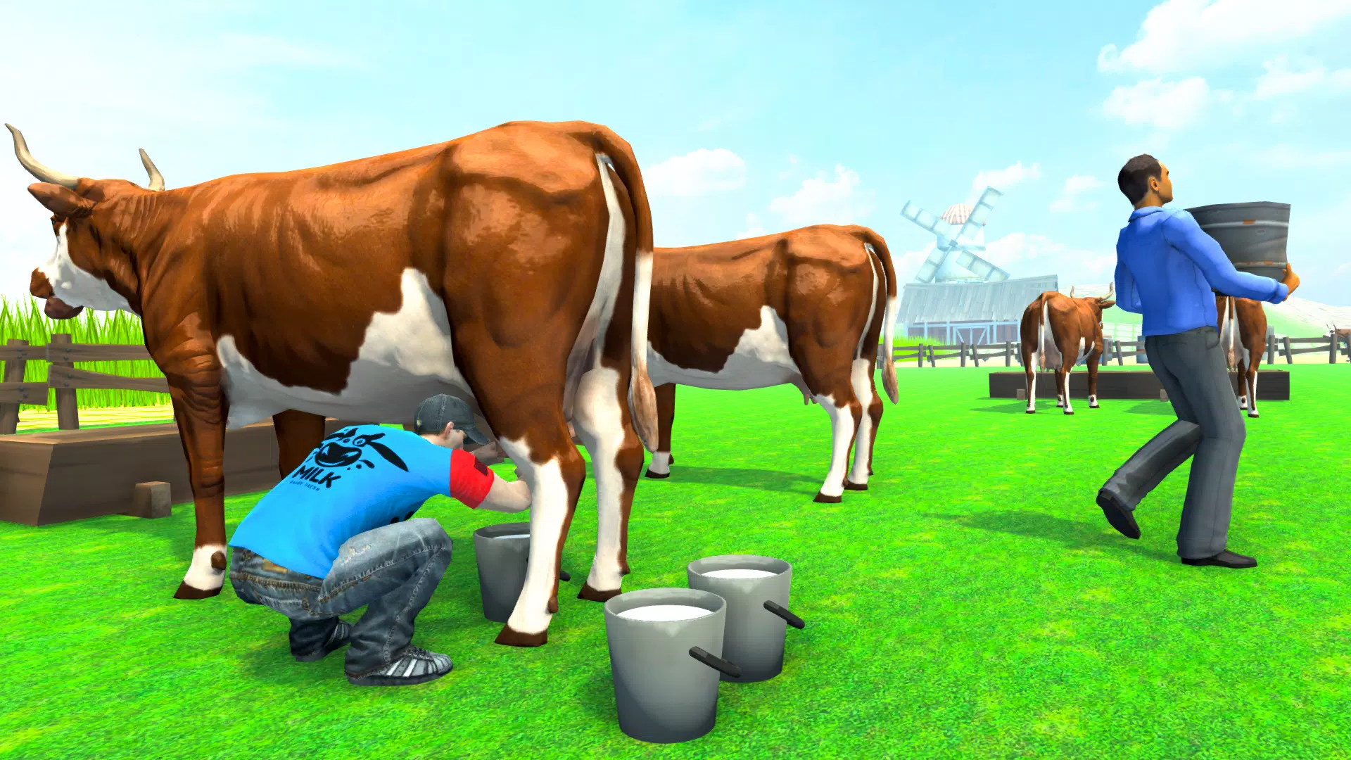 Cow Milk Delivery Truck Games Screenshot2