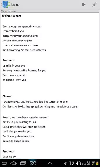 Setlist Helper and Song Book Screenshot3