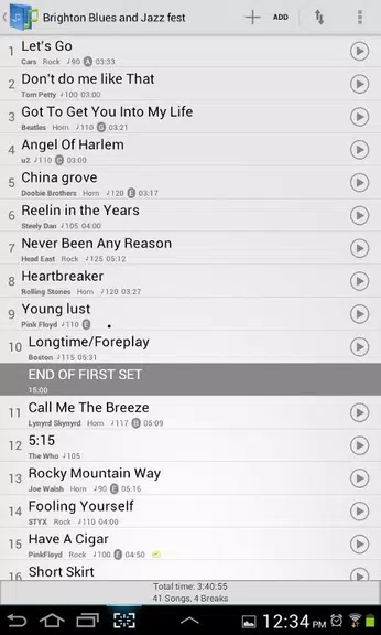 Setlist Helper and Song Book Screenshot2