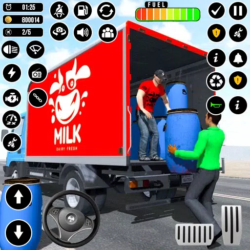 Cow Milk Delivery Truck Games Screenshot6