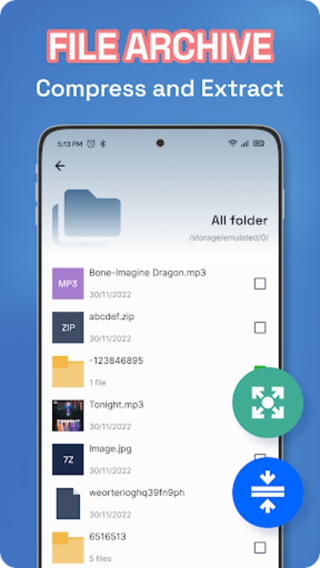 ZIP, RAR: File Compressor Screenshot6
