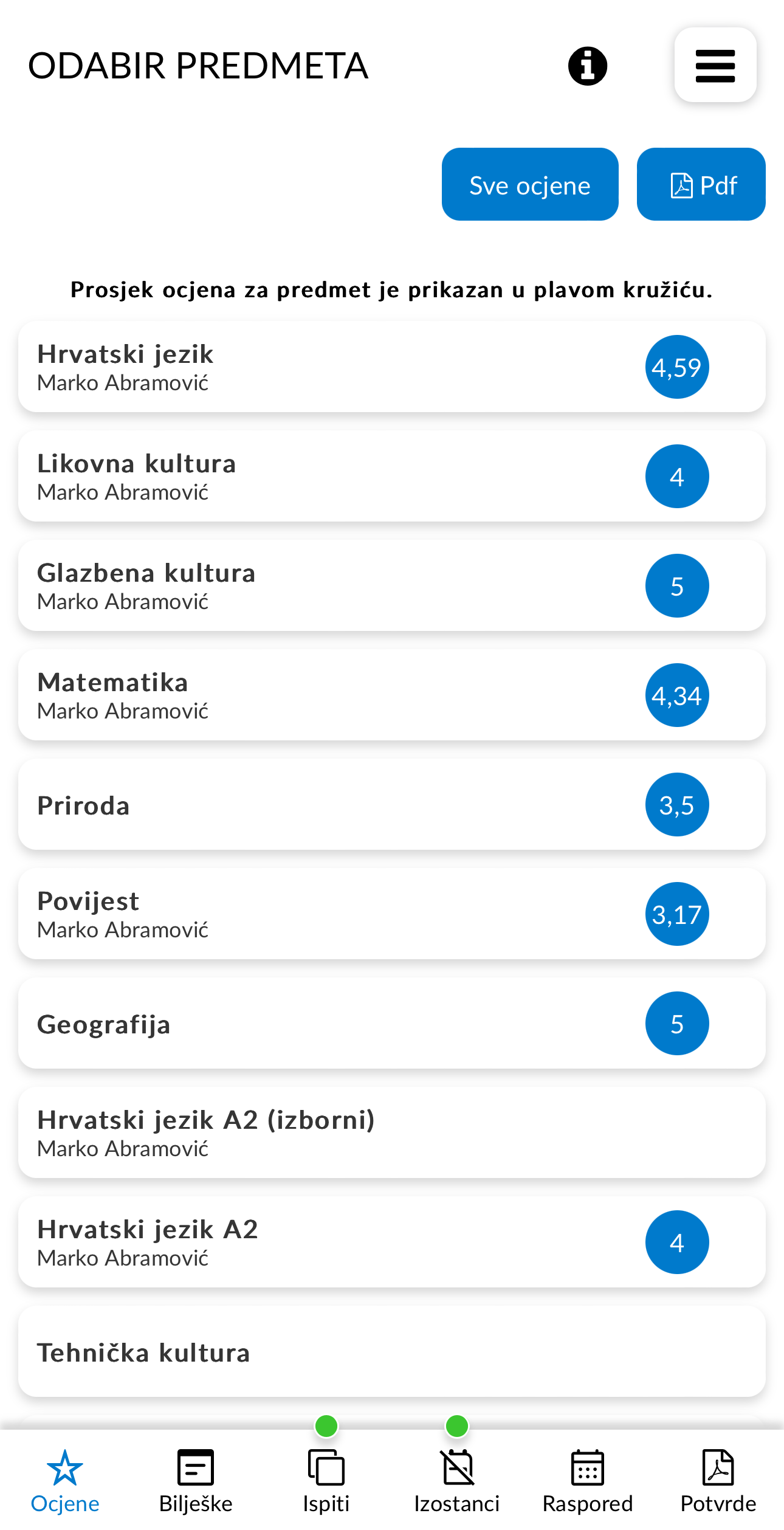 e-Dnevnik Screenshot6