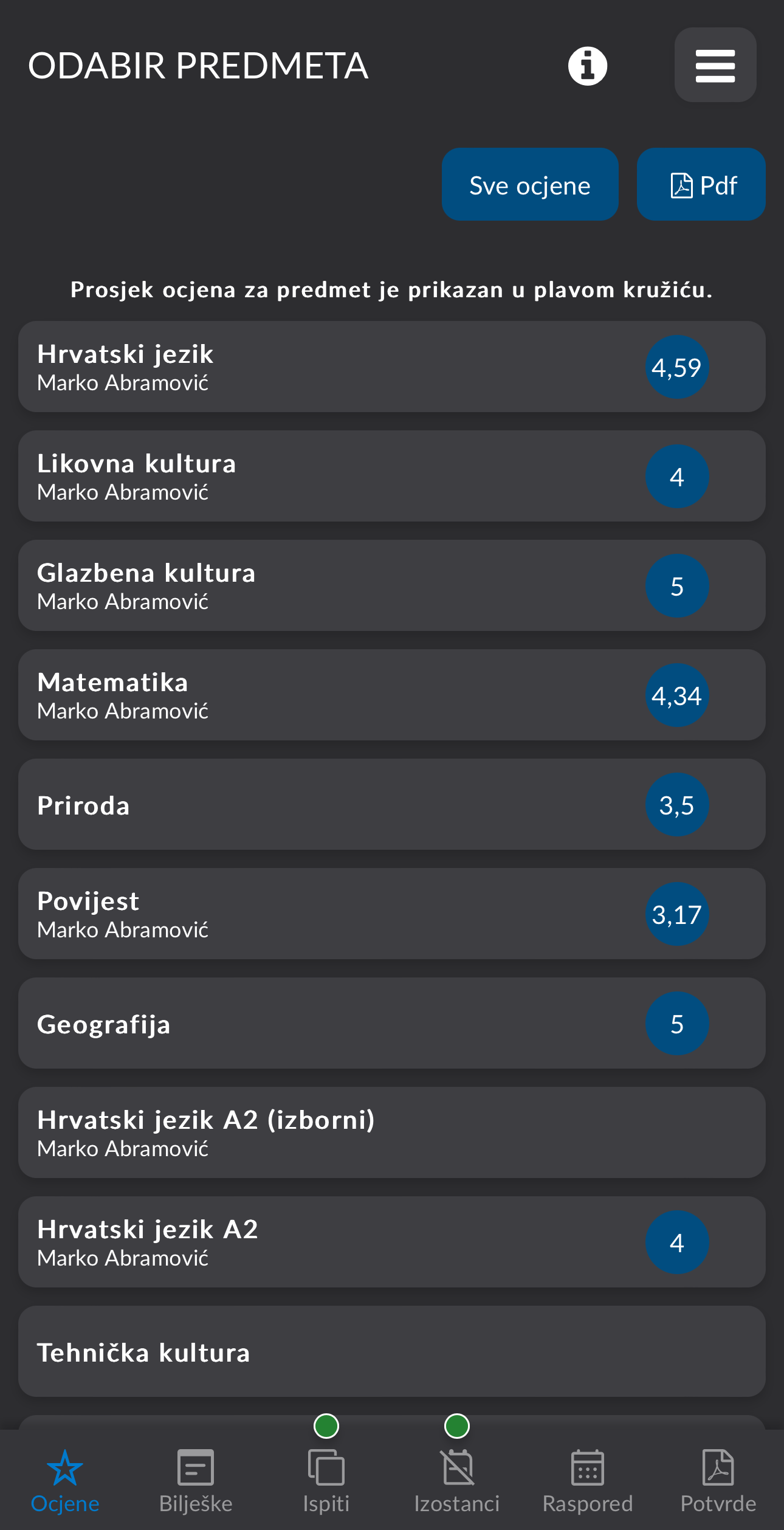 e-Dnevnik Screenshot1