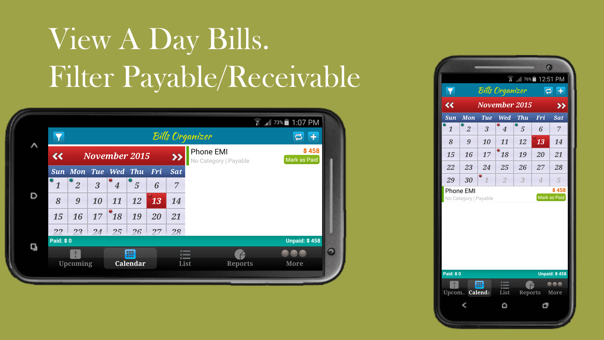 Bills Organizer -RemindonTime Screenshot3