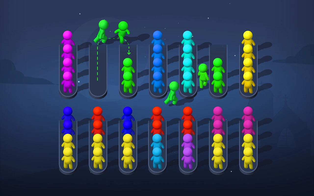 Sort Puzzle - stickman games Screenshot10