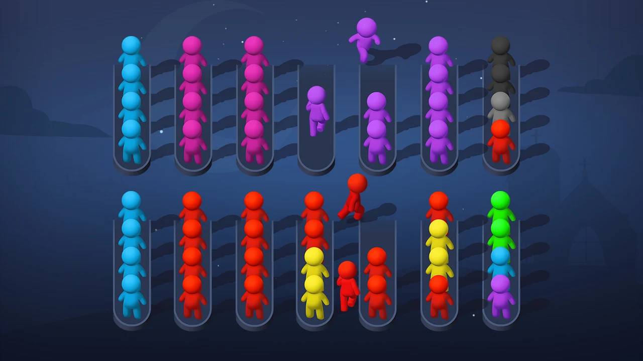 Sort Puzzle - stickman games Screenshot3