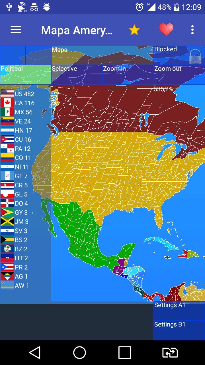 Map of North America Screenshot1