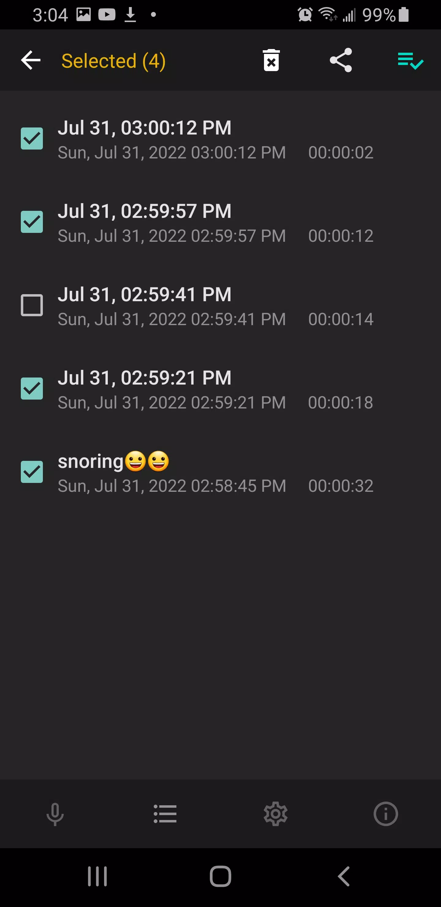Sleep Recorder Screenshot5